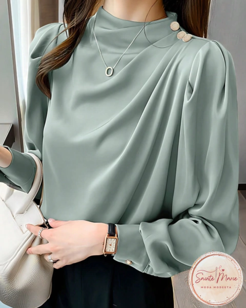 Blusa Pilar de Virtude - Sainte Marie Moda Modesta