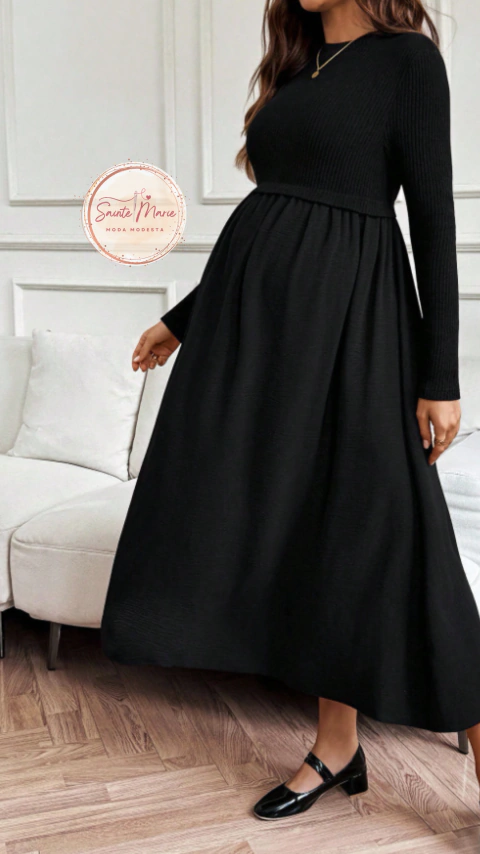 Vestido Materno “Presença Serena” na internet