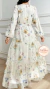 Vestido Longo Floral em Chiffon – Primavera/Verão na internet