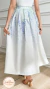 Saia Branca e Azul Floral- JOVENS DONZELAS - comprar online