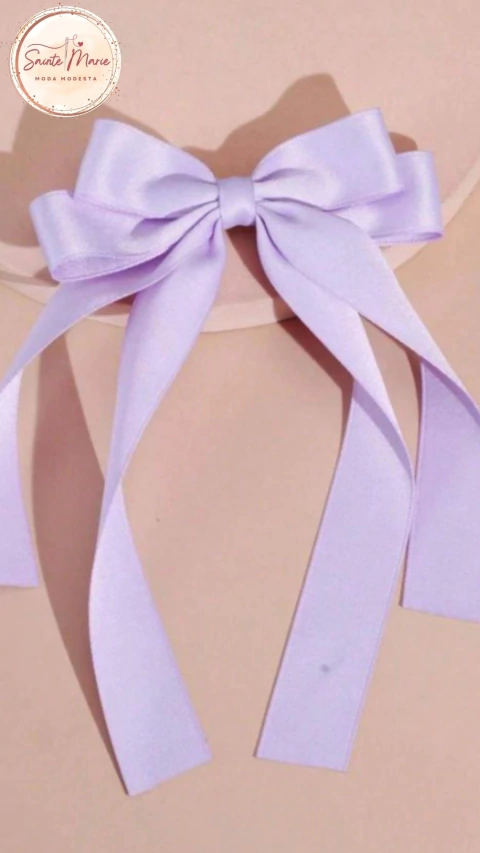 Laço de Cetim Elegante – Acessório com Modéstia e Feminilidade - JOVENS E PEQUENAS DONZELAS - Sainte Marie Moda Modesta