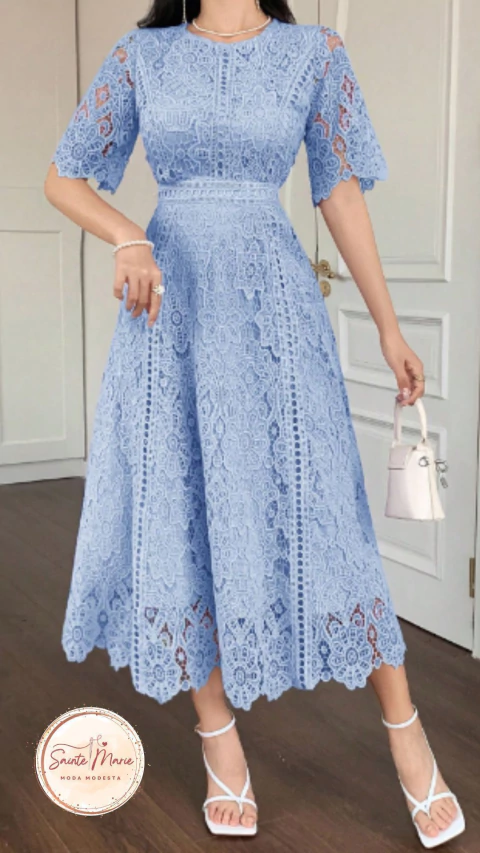 Imagem do Vestido de Renda Elegante