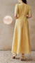 Vestido “Doçura da Temperança” — Longo Amarelo com Laço Contraste - comprar online