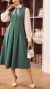 Vestido Virtude Esmeralda - Sainte Marie Moda Modesta