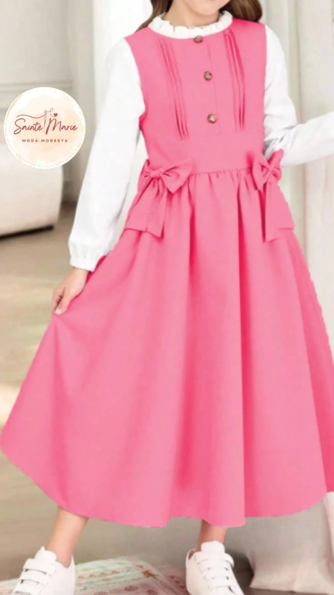 ✨ Conjunto Infantil 2 Peças – Doce Elegância para Pequenas Donzelas ✨ - Sainte Marie Moda Modesta