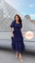 Vestido Renda Bordada - Sainte Marie Moda Modesta