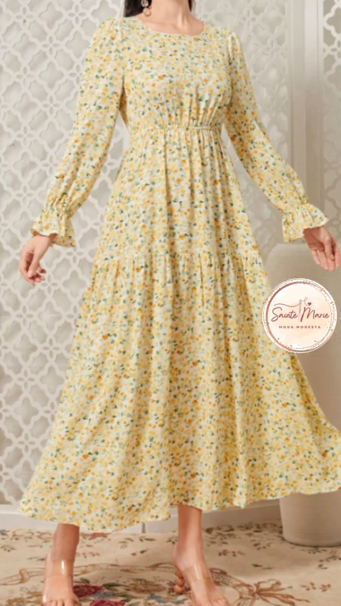 Vestido Longo Floral Primavera - loja online