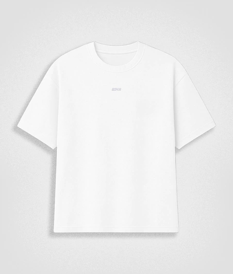 Tee Oversized “Essential” Branca