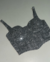 Corset Glitter Alça Prata - comprar online