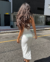 Vestido Midi Canelado Off White (Duplo)