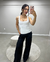 Blusa Regata Kim Canelada Off White - comprar online