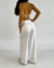 Calça Wide Crystal Alfaiataria Branca (SALE) - #VB SHOP