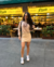 Saia Basic Couro Liso Nude
