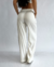 Calça Wide Acetinada Off White - #VB SHOP