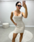 Vestido Kim Canelado Nude - #VB SHOP