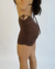 Saia Franzida Lacinho Café (SALE) - #VB SHOP