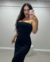 Vestido Midi Canelado Preto - #VB SHOP