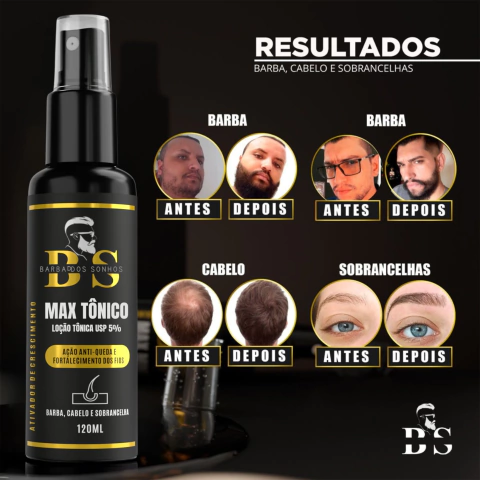 Max Tônico - Tônico Crescimento Cabelo, Barba e Sobrancelha - comprar online