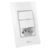 2 interruptores simples tomada 20A linha beleze Branco