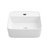 Cuba de louça para banheiro quadrada modelo Turim 35cmx35cm - Branco