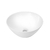 Cuba de louça para banheiro redonda modelo Rivieira 35cmx35cm - Branco