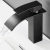 Torneira monocomando banheiro cascata slim baixa preto na internet