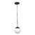 Pendente decorativo modelo Sphera com 1 globo - Preto