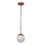 Pendente decorativo modelo Sphera com 1 globo - Rose fosco