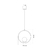 Pendente decorativo modelo Drop Orion com globo - Preto na internet