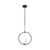 Pendente decorativo modelo Drop Orion com globo - Preto