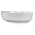Cuba de louça para banheiro oval modelo luxuoso 52cmx40cm - Branco - loja online