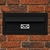Caixa de correio de embutir moderna em aço inox 17x36 - Preto - comprar online