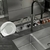 Canal organizador úmido em aço inox com acessórios Debacco 90 cm - Escovado - comprar online