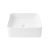 Cuba de louça para banheiro quadrada modelo sem mesa 30cmx30cm - Branco
