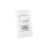 Interruptores e tomadas linha luxo Enerbras 2 X 1 Branco