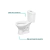 Vaso sanitário com caixa acoplada (sem assento) modelo Diva marca Onix - Branco - Bruno Acabamentos