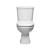 Vaso sanitário com caixa acoplada (sem assento) modelo Iris marca Onix - Branco