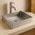 Cuba de aço Inox para banheiro retangular modelo de embutir 50cmx36cm - Escovado - comprar online