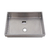 Cuba de aço Inox para banheiro retangular modelo de embutir 50cmx36cm - Escovado - Bruno Acabamentos