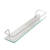 Porta shampoo prateleira cromado grade com vidro 50 X 10 cm - comprar online