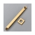 Ducha de parede modelo slim 20x20 aço inox - Dourado brilhante - comprar online