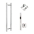 Kit Porta Pivotante Puxador + Fechadura Rol. + Dobradiça - comprar online