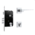Fechadura Santos Fortinox 3200 3 Pinos Externa Cromado - comprar online
