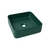 Cuba de louça para banheiro quadrada modelo sem mesa 36cmx36cm - Verde na internet