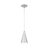 Pendente decorativo modelo Cone com soquete - Escovado