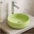 Cuba de louça para banheiro redonda modelo Moscou 36x36cmx30cm - Verde limão - comprar online