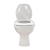 Kit vaso sanitário convencional + assento modelo Iris marca Onix - Branco - Bruno Acabamentos