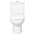 Kit vaso sanitário com caixa acoplada + assento modelo zt marca Alta - Branco