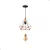 Pendente Aramado Diamante Cobre + Lampada De Filamento