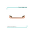 Porta Toalha de Rosto Lavabo Diamante em Metal Rose Gold